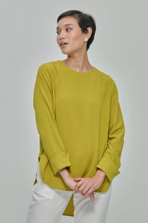 Lime Green Jennie Linen Top