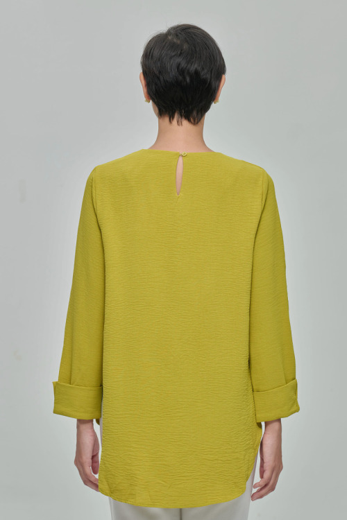 Lime Green Jennie Linen Top